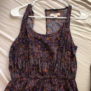 Navy and purple summer romper